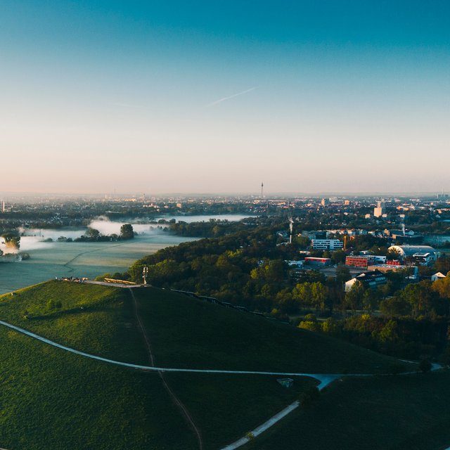 luftaufnahme solarberg in fürth 