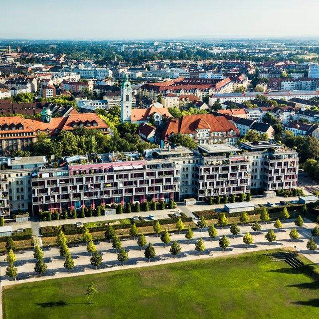 luftaufnahme von fürther südstadtpark