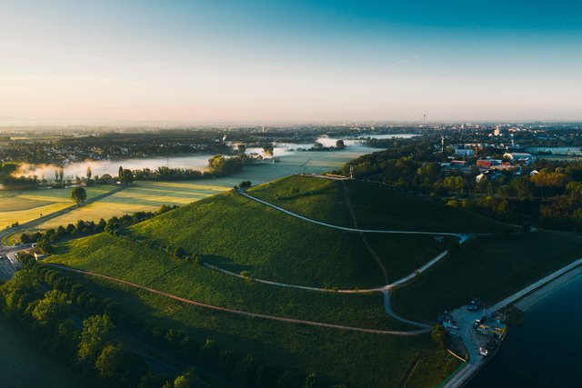 Luftaufnahme Solarberg Fürth